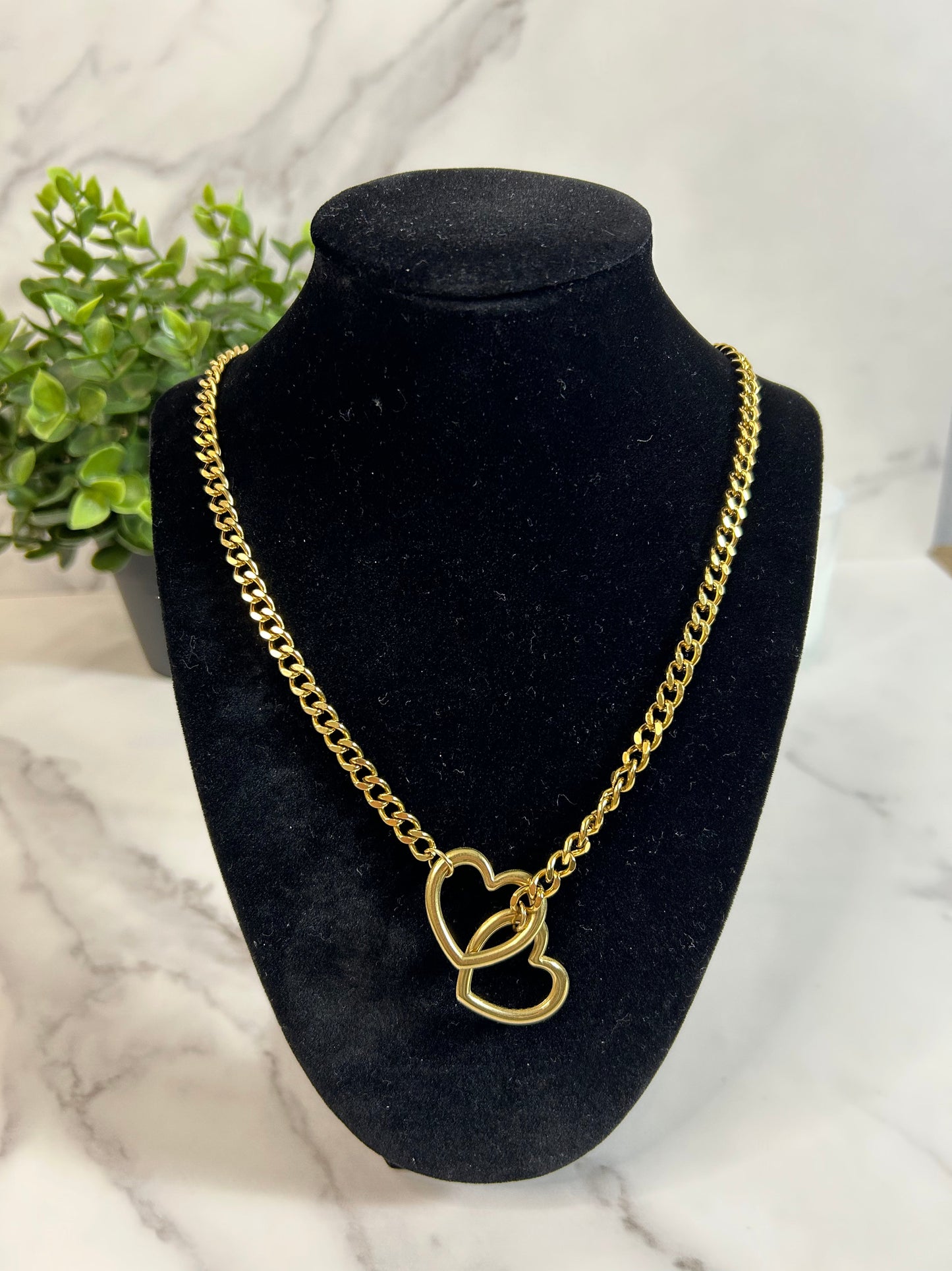 Slip Chain Heart Necklace