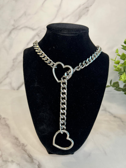 Slip Chain Heart Necklace